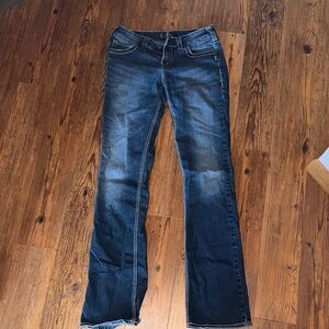 Silver Suki Mid Slim boot Jean- long